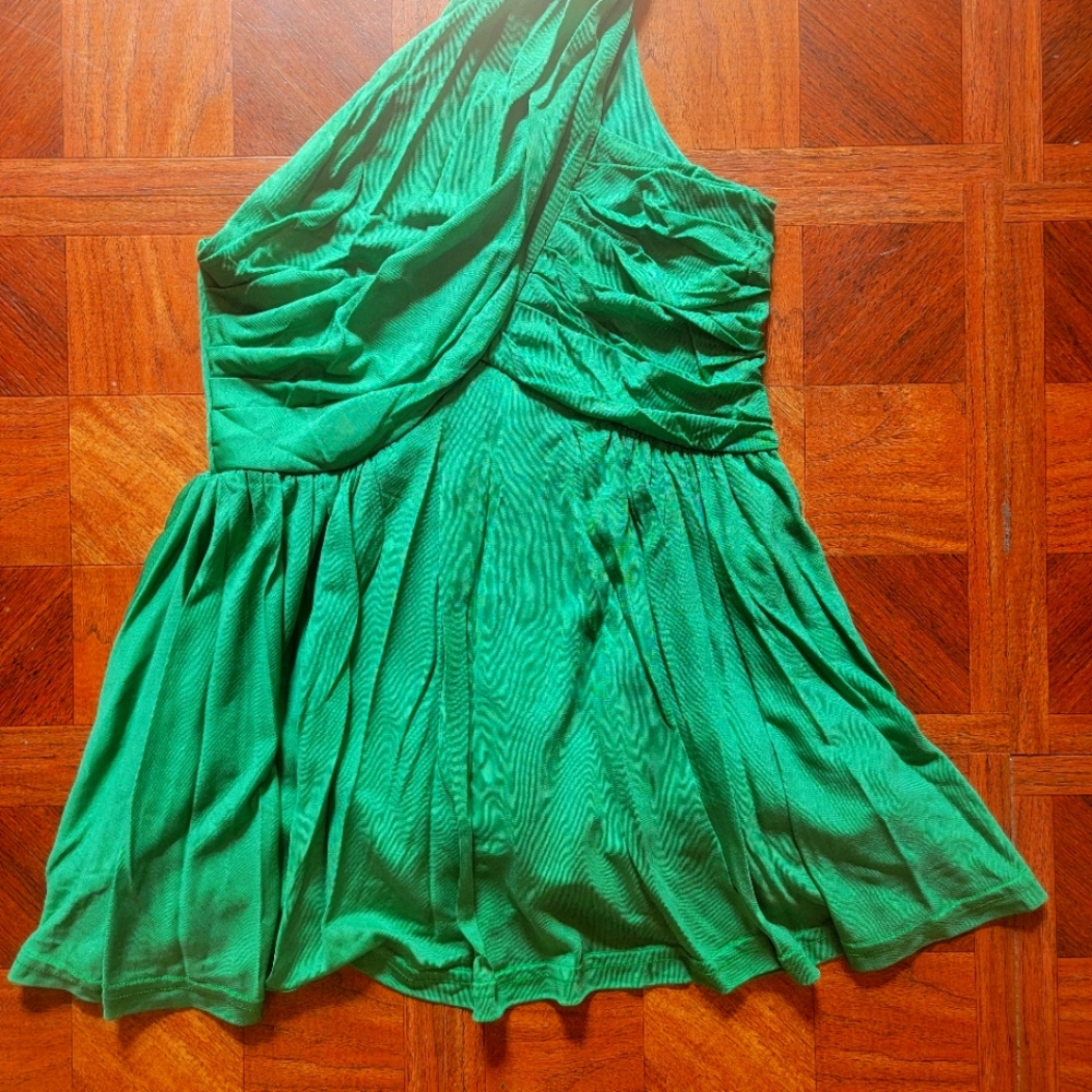 Kelly Green H&M One Shoulder Top